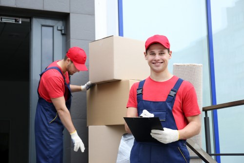 Bow Movers moving team loading household items for a UK removal service