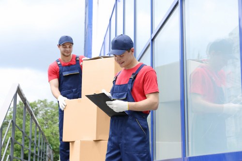 Delivery van and moving equipment prepared for a Bow Movers booking