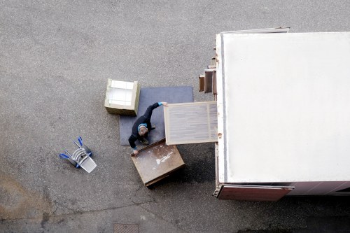 Removal team helping with a residential move in Bow